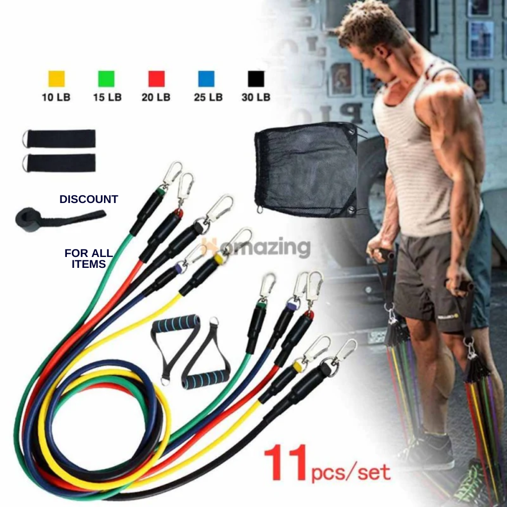 resistance bands buy online Pakistan best price UAE Saudi Arabia fitness bands for home workout daily use