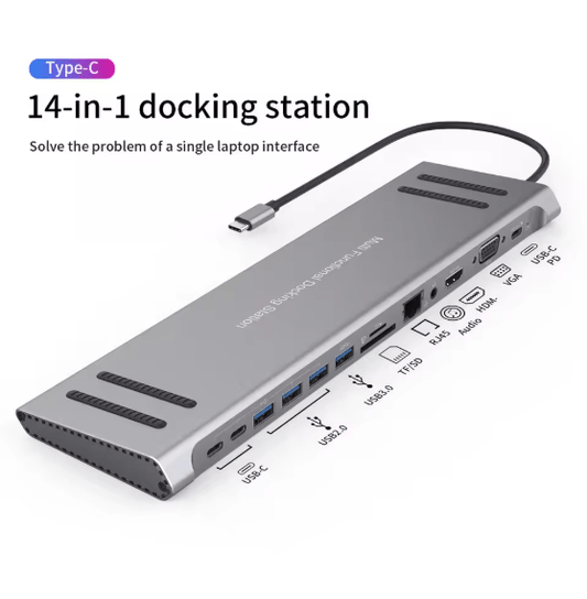 محطة إرساء USB-C 14 في 1