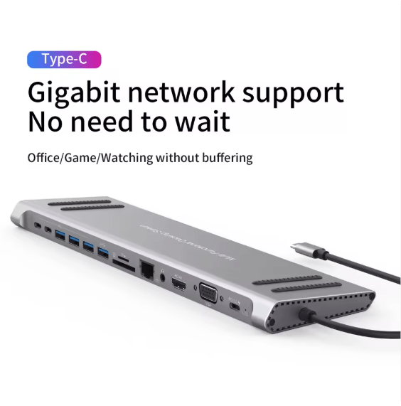 محطة إرساء USB-C 14 في 1