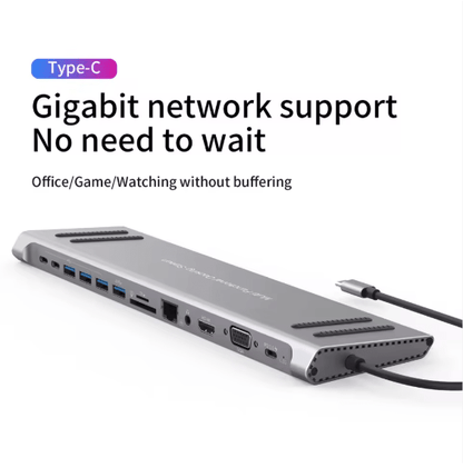 محطة إرساء USB-C 14 في 1