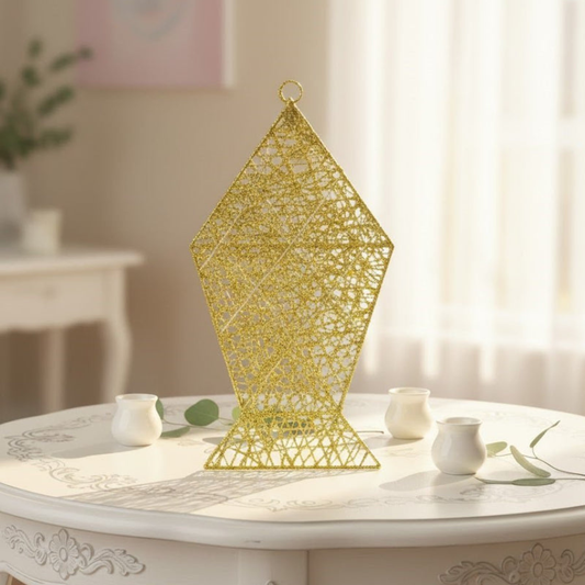 Gold Glitter Decorative Hanging Lantern