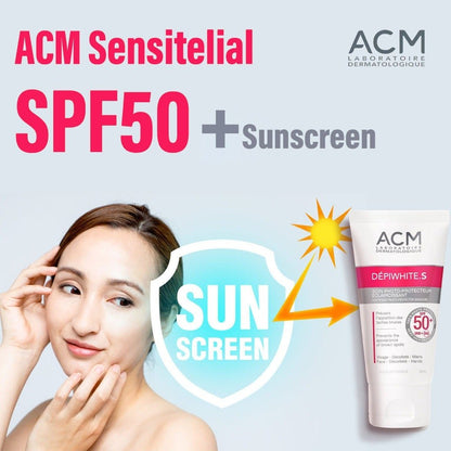 ACM - العناية بالبشرة لتفتيح البشرة بعامل حماية 50+